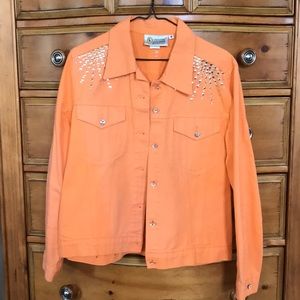 Orange Christine Alexander denim jacket